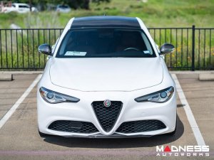 Alfa Romeo Giulia Front Spoiler - Carbon Fiber - QV Style - V3 - Feroce Carbon - Base Model
